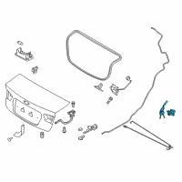 OEM Kia Forte Trunk Key Sub Set Diagram - 812501MA00