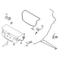 OEM Kia Forte Bolt Assembly-Trunk Lid Diagram - 812331G010