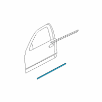 OEM Dodge Dakota Molding-Cab Diagram - 5EA50DX9AB