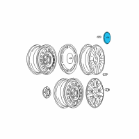 OEM 2004 Chevrolet Monte Carlo Hub Cap Diagram - 10097530