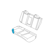 OEM 2011 Dodge Avenger Cover-Seat Cushion Diagram - 1US45DX9AA