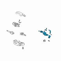 OEM 2006 Honda CR-V Lock Assy., Steering Diagram - 35100-S9A-A53