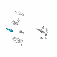 OEM Honda Fit Switch Assembly, Lighting & Turn Signal Diagram - 35255-S5K-F12