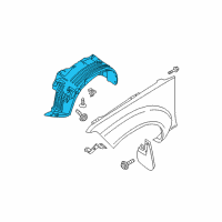 OEM Nissan PROTCT Front Fender L Diagram - 63841-ZS00A