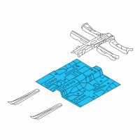 OEM Kia Optima Panel-Center Floor Diagram - 651102T000