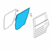 OEM 2016 Ford Flex Door Weatherstrip Diagram - AA8Z-7425325-B