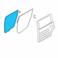 OEM 2009 Ford Flex Weatherstrip On Body Diagram - 8A8Z-74253A10-A