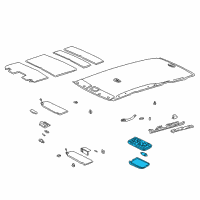 OEM 2001 Toyota Highlander Dome Lamp Diagram - 81240-51010-A0
