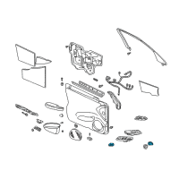 OEM 2005 Cadillac DeVille Switch Asm-Driver Seat Heater & Coolant *Medium Duty Dark Wheat Diagram - 25740438