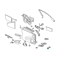 OEM 2000 Cadillac DeVille Window Switch Diagram - 25686755