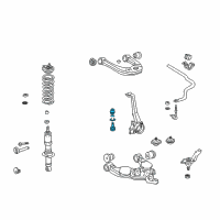 Genuine Toyota Tacoma Upper Ball Joints diagram