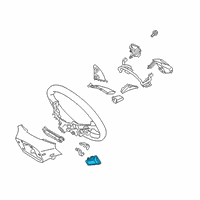 OEM 2019 Hyundai Ioniq Paddle Shift Switch Assembly, Left Diagram - 96770-G2000