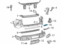 OEM 2021 Jeep Grand Cherokee L Reflex Diagram - 68408778AB