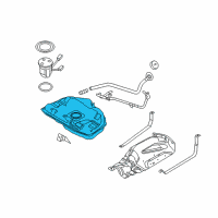 OEM Mercury Milan Fuel Tank Diagram - 6E5Z-9002-AA