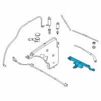 OEM BMW 435i xDrive Windshield Wiper Motor Front Diagram - 61-61-7-260-488