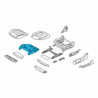 OEM 2018 BMW 740i Foam Part, Comfort Active Seat Diagram - 52-10-7-354-594