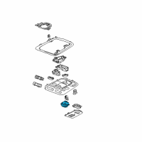 OEM Cadillac XTS Sunroof Switch Diagram - 20932869