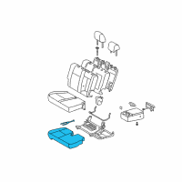 OEM 2006 Toyota Tundra Seat Cushion Pad Diagram - 71501-0C010