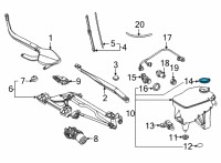 OEM Toyota Mirai Reservoir Cap Diagram - 85316-62020