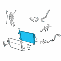 OEM Ram 1500 Engine Cooling Radiator Diagram - 68341188AA