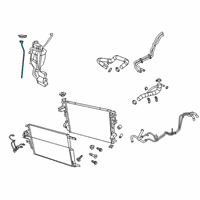 OEM Ram 1500 DIPSTICK-COOLANT Fluid Level Diagram - 68402256AA