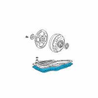 OEM 1997 Ford Taurus Transmission Pan Diagram - F6DZ-7A194-A