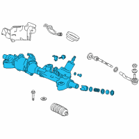 OEM Honda Box Sub, Power Steering Gear Diagram - 53601-T2G-A02