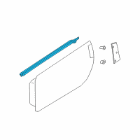 OEM 2006 Nissan 350Z MOULDING Assembly - Front Door Outside, LH Diagram - 80821-CD711