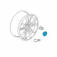 OEM 1999 Honda Accord Valve, Rim (Schrader) Diagram - 42753-SB8-661