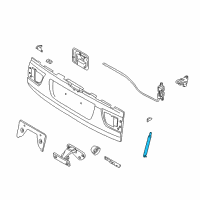 OEM 2002 BMW X5 Support, Boot Lid, Bottom Diagram - 51-24-8-402-195