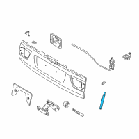 OEM 2006 BMW X5 Support, Boot Lid, Bottom Diagram - 51-24-8-402-195