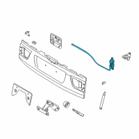 OEM 2003 BMW X5 Trunk Lid Lock, Bottom Left Diagram - 51-24-8-408-963