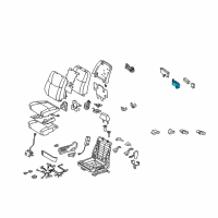 OEM 2010 Toyota Avalon Lumbar Switch Diagram - 84920-0E020-B2