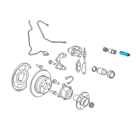 OEM BMW X6 Guiding Bolt Diagram - 34-11-1-157-041