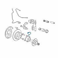 OEM 2015 BMW X5 Brake Pad Wear Sensor Kit Diagram - 34-35-6-792-571