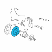 OEM 2010 BMW X5 Brake Disc, Lightweight, Ventilated Diagram - 34-21-6-795-318