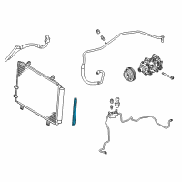 OEM Toyota Echo Drier Desiccant Bag Diagram - 88474-17010