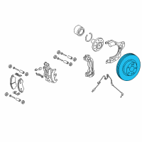 OEM 2015 Ram ProMaster 1500 Brake Rotor Diagram - 68195026AB
