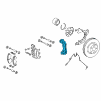 OEM 2021 Ram ProMaster 1500 Adaptor-Disc Brake CALIPER Diagram - 68133199AA