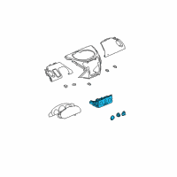 OEM 2006 Saturn Ion Heater & Air Conditioner Control Assembly (W/ Rear Window Defogger Switch) Diagram - 10388471