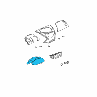 OEM Saturn Instrument Cluster Assembly Diagram - 22708266