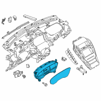 OEM 2013 Ford Fusion Cluster Assembly Diagram - DP5Z-10849-AA