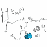 OEM 2018 Dodge Durango COMPRESOR-Air Conditioning Diagram - 68251535AE