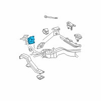 OEM 1993 Oldsmobile Bravada Bracket Asm-Engine Mount Diagram - 15602787