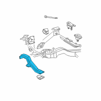 OEM 1994 GMC Sonoma Crossmember Asm-Trans Support Diagram - 15999937
