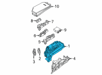 OEM 2022 Toyota Corolla Cross Fuse & Relay Box Diagram - 82741-0A020