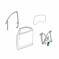 OEM GMC Terrain Window Motor Diagram - 20838924