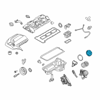 OEM 2015 BMW 535i xDrive Oil Filter Cover Diagram - 11-42-7-525-334