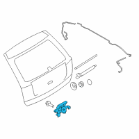 OEM Lincoln Rear Motor Diagram - BT4Z-17508-A