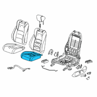 OEM 2022 Honda Accord Pad, Left Front Seat Cushion Diagram - 81537-TVC-A11